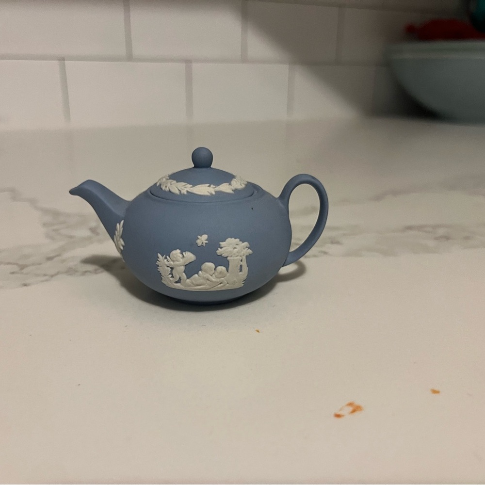 Blue and White Wedgwood mini  Teapot